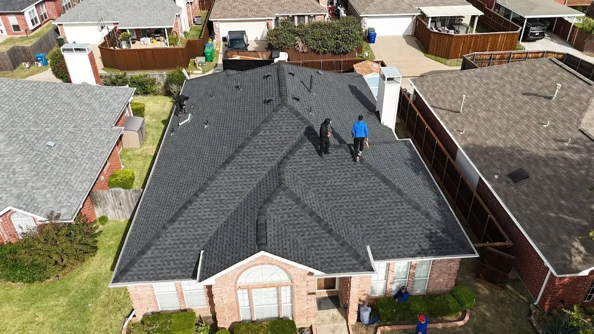 Slate & Tile Roof Repair work in progress on a Newport News property